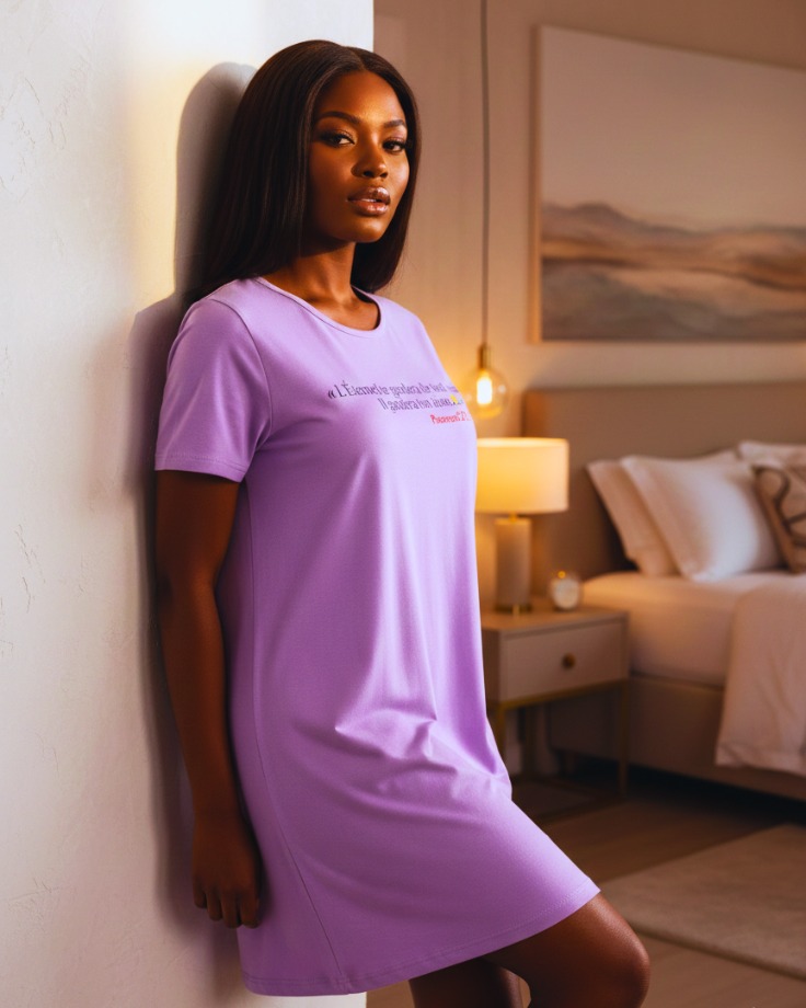 Robe de Nuit Lilas – Image 4